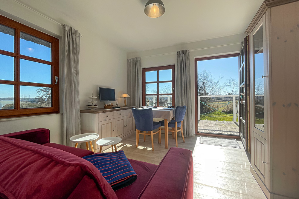 Wohnbereich Ferienwohnung Dat witte Hus in Moritzdorf auf Rügen